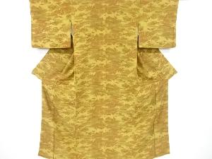 家屋に時代道具模様小紋着物